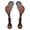 Black Floral, variant on Hilason Leather Horse Riding Spur Strap Western Floral