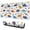 Colorful Dinosaurs Bones, variant on Long Mouse Pads for Desk,Colorful Dinosaurs Cacti Pattern Desk Mats on Top Of Desks, Desk Mouse Pad Extra Large with 3mm Non-Slip Base and Stitched Edge for Gaming,Office,Work,Home 31.5"x11.8"