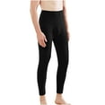 thumbnail image 2 of Njoeus Men's Thermal Underwear Bottom Soft Comfy Long Johns Pants Men Winter Warm Base Layer Lightweight Leggings XL-4XL（Available in Big & Tall) Black XL, 2 of 5