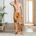thumbnail image 5 of Vsdgher Hippie Ditsy Floral Print Mens Pajama Pants Sleep & Lounge Pants, PJ Bottoms With elastic waistb and Pockets, 5 of 5