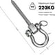 thumbnail image 2 of Load capacity 220 kg heavy duty ceiling hook, stainless steel hanging hammock hook, 2 of 5