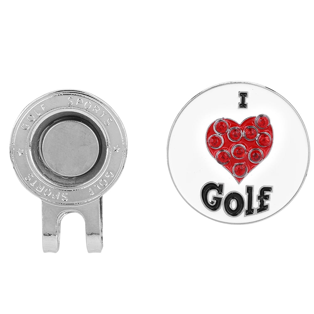 Ccdes Durable Metal Golf Mini Ball Marker Golfer Hat Visor Clip Accessory, Golf Golf