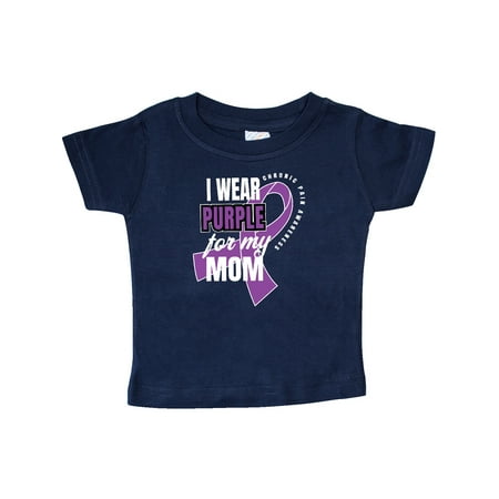 

Inktastic Chronic Pain I Wear Purple For My Mom Gift Baby Boy or Baby Girl T-Shirt