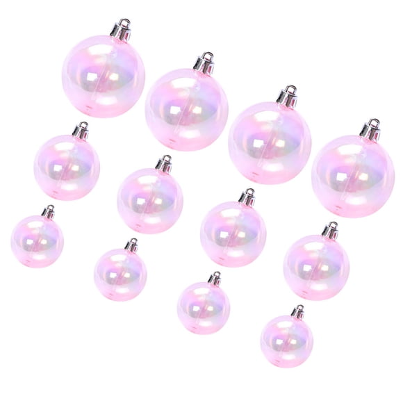 OULII 12Pcs Wedding Cake Decorations Pink Round Cake Ornament Party Decor