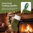 thumbnail image 3 of Unique Bargains Pom-Poms Stocking Luxury Knitted Sock Green 16", 3 of 6