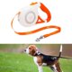 thumbnail image 3 of Correa para perros retráctil resistente, automática, para mascotas, Rojo naranja Gloria correas de mascotas, 3 of 7