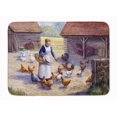 thumbnail image 1 of Carolines Treasures BDBA0352RUG Poule de Poulet Temps d'Alimentation Machine Lavable Mémoire Mousse Tapis, 1 of 4
