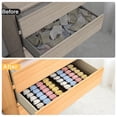 thumbnail image 6 of 2 Pack Underwear Drawer Organizer, 48 Cell Fabric Foldable Dresser Organizer for Closet Organizers and Storage Boxes for Socks, Ties Black, 6 of 6