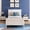 White, variant on Leumius Wood Platform Bed Full Bed Frame with Headboard and Footboard,Wood Slat Support for Bedroom Guest Room White