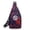 🥝 Red_Base#299, variant on Crossbody Chest Bag Sports Sling Pack, Multi Pocket Layered Storage, Adjustable Strap, Lightweight Water Resistant Cloth, Reflective Night Safety, 30x15 cm