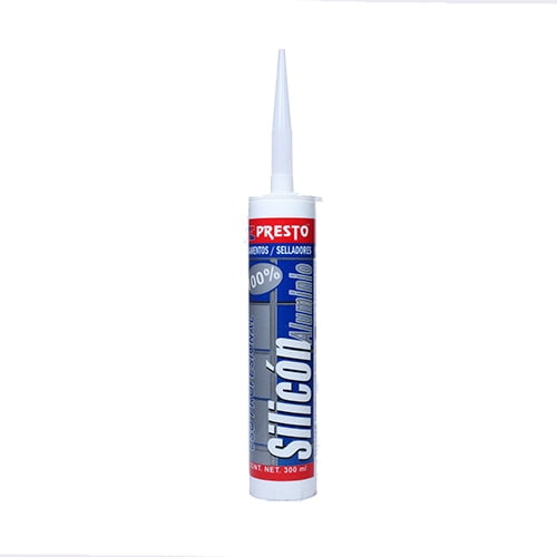 Silicon Presto 100% Aluminio Cartucho 300 Ml Aluminio