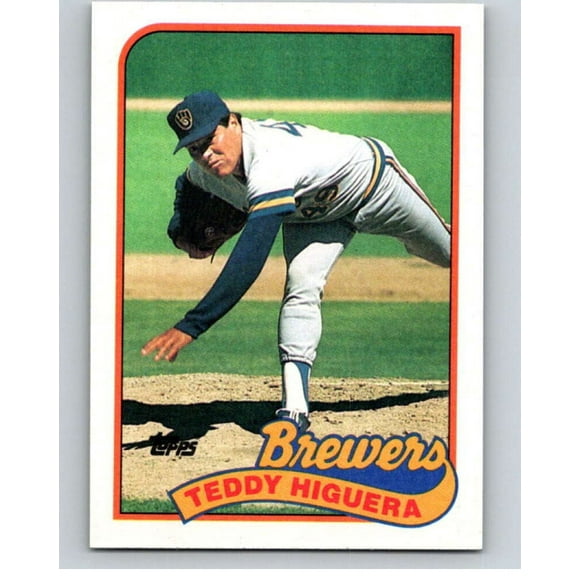 1989 Topps Baseball 595 Teddy Higuera Milwaukee Brasseurs