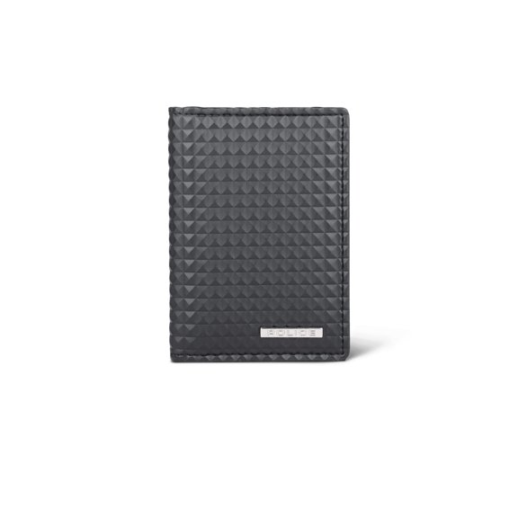 POLICE Pyramid Vegan Leather Business And Credit Card Wallet