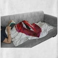 thumbnail image 6 of Lips Soft Flannel Fleece Throw Blanket, Detailed Woman Biting Design with Pinkish Tones on Plain Background, Cozy Plush for Indoor and Outdoor Use, 70" x 90", Dark Coral Pink White, by Ambesonne, 6 of 6