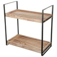 thumbnail image 4 of WEUVEB Sturdy Wood 2 Tier Cosmetic and Spice Rack Shelf for Bathroom Countertop Storage, 4 of 8