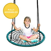 Play Platoon Spider Web Tree Swing - 40 Inch Diameter, Fully Assembled, 600 lb Weight Capacity, Easy to Install