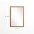 thumbnail image 7 of LuxenHome Beech Wood Frame Rectangle 35.4-Inch Tall Wall Mirror, Accent and Vanity, 7 of 7