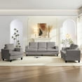 thumbnail image 7 of Mjkone 3 Piece Living Room Furniture Sets, Chenille Couch and Loveseat Set, Modern Sectional Sofa Sets for Living Room,Light Grey, 7 of 7