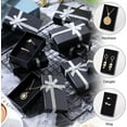 thumbnail image 5 of DIY 20PCS 3x2x1 inch Small Jewelry Box Cardboard Empty Gift Boxes with Lids Bulk Black Paper Ribbon Bowknot Cases for Earring Jewelry Ring Charms Necklaces Bracelet Christmas Party Packaging Box DIY, 5 of 5