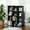 Black, variant on 16 Cube Storage Organizer Modular Storage Cube Bookshelf DIY Plastic Closet Storage Shelves for Home Office Bedroom White