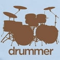 thumbnail image 2 of CafePress - Drummer Infant Bodysuit - Baby Light Bodysuit, Size Newborn - 24 Months, 2 of 4