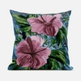 thumbnail image 5 of Hawaii Floral Duo Throw Pillow with Removable Cover in Pink Green Gray 20x20, 5 of 7