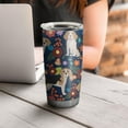 thumbnail image 4 of 20 Oz Beagle Dog Dog and Flower Coffee Tumbler Double Wall Insulated Stainless Steel Water Bottle | Metal Reusable Thermoses Flask with Cup Cap | Leak & Sweat Proof with Anti-Dust Lid, 4 of 7