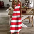 thumbnail image 4 of Aberdeen retro stripes Sleeveless Dress dress for women summer dresses for women Dress, 4 of 7