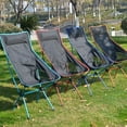 thumbnail image 6 of Portable Camping Chair Folding Outdoor Lawn Chair Small Backrest Fishing Chair for Outdoor Sit, BBQ, Fishing, Picnic, 6 of 7
