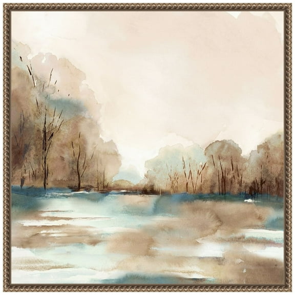 Amanti Art Silent Still Water Framed Canvas Wall Art Print