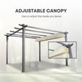 thumbnail image 6 of Cloud Mountain Patio Pergola 10x10 Flat Hanging KD in Beige, 6 of 8
