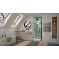thumbnail image 2 of DreamLine Unidoor-LS 34-35 in. W x 72 in. H Frameless Hinged Shower Door in Satin Black, 2 of 7