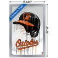 thumbnail image 3 of MLB Baltimore Orioles - Drip Helmet 22 Wall Poster, 14.725" x 22.375" Framed, 3 of 5