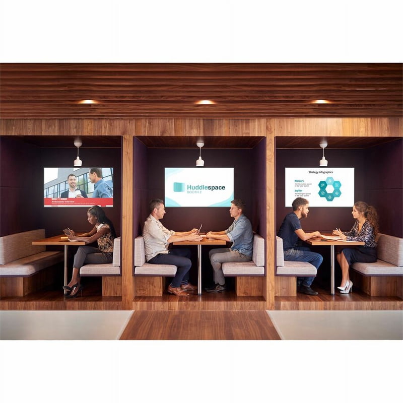 Hisense 75DM66D 75 Inch 4K UHD Commercial Display display and camera view