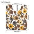 thumbnail image 5 of Yayeee Bath Rugs for Bathroom Floor Set of 2 Non Slip Fluffy Soft Absorbent Mat, Brown Flowers, 5 of 7