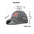 thumbnail image 3 of Xysaqa Unisex American Flag Baseball Cap Patriotic Mesh Cotton Distressed Trucker Hats Summer Outdoor Cap (1PC), 3 of 4