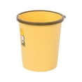 thumbnail image 3 of Kitchen Trash Can, Step-On Garbage Can with Lid, Tall Kitchen & Bathroom Trash Can, Small Office Waste Bin, Yellow - Xuniizn, 3 of 7
