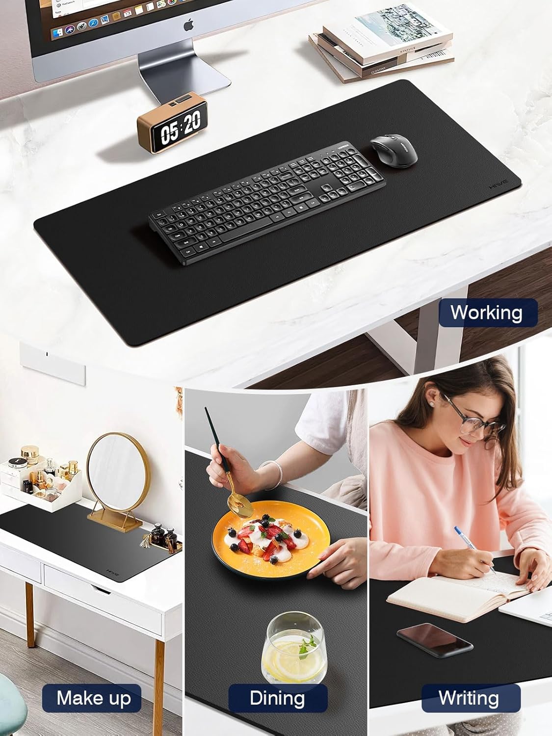 Miroddi Large PU Leather Desk Pad Protector 31.5" x 15.7" photo 3
