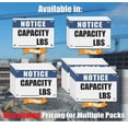 thumbnail image 4 of CAPACITY LBS | Warning Notice Caution Danger 3mm PVC Sign, 4 of 4
