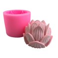 thumbnail image 1 of Molde de silicona Vela Jabón perfumado Molde Flor de loto Molde de silicona Jabón de loto Jabón hecho a mano Jabón Decoración de yeso Adorno (rosa) (1 pieza), 1 of 2