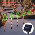 thumbnail image 3 of Luces Solares para Caminos BRIGHTDECK Árbol de Navidad 8 Modos Paquete de 5, 3 of 7