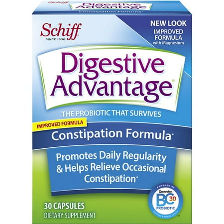 Digestive Advantage Constipation Formula Dietary Supplement Capsules, 30 count