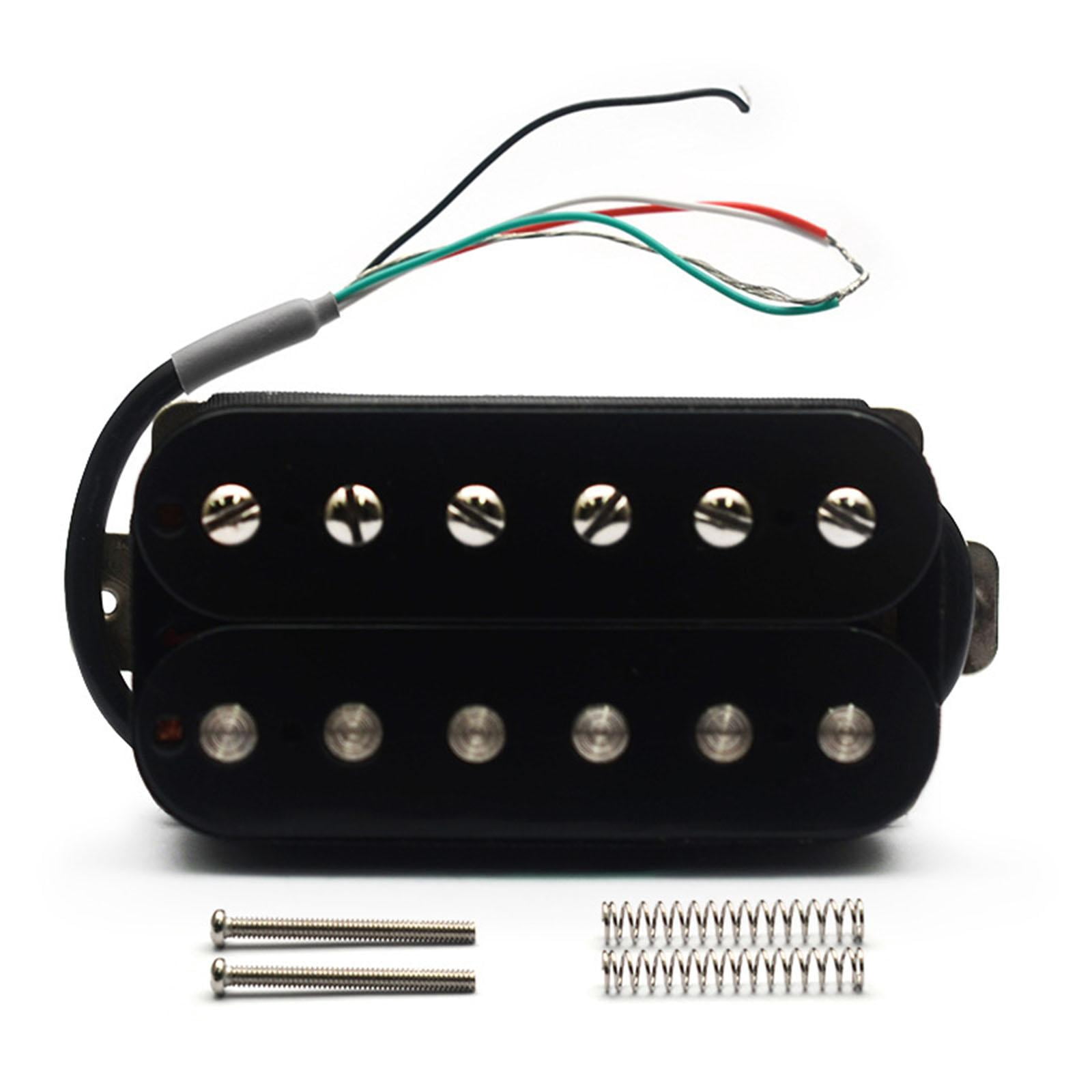 MERIGLARE Electric Guitar Pickup Set includes Double Coil Humbucker Pickup for Professional Musicians Supports Coil Split Easy Installation Instrument Spare Part suitable for guitar Neck 50mm