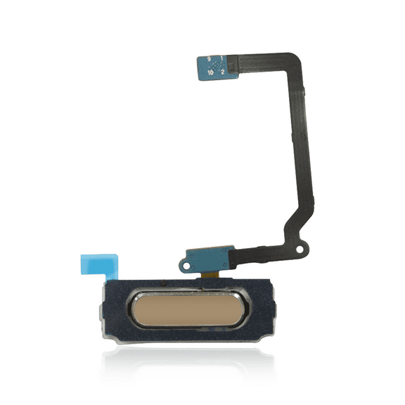 Replacement Home Button With Flex Cable Compatible For Samsung Galaxy S5 (Gold)
