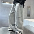 thumbnail image 5 of Big Girls Casual Jogger Pants Elastic Waist Sweatpants Loose Fit Athletic Trousers Size 9-10T ,Gray, 5 of 8