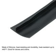 thumbnail image 4 of Uxcell 30inch Length Silicone Stove Gap Cover Gap Filler Between Stove and Counter Black, 4 of 5