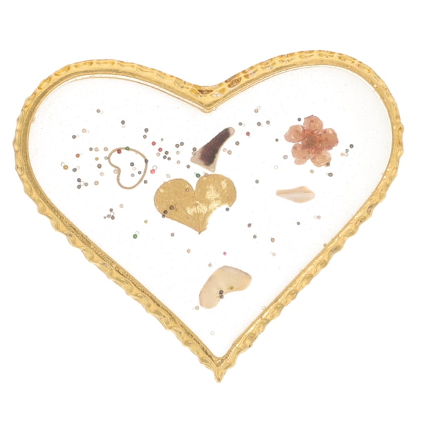 Paleta de resina para decoración de uñas, paleta para mezclar uñas, paleta para pintar uñas, tablero de exhibición de uñas con forma de corazón