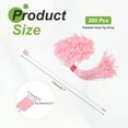 thumbnail image 2 of Uxcell 200pcs Polyester Hang Tag String (6.7") - Plastic Snap Lock Pin Loop Pink, 2 of 6