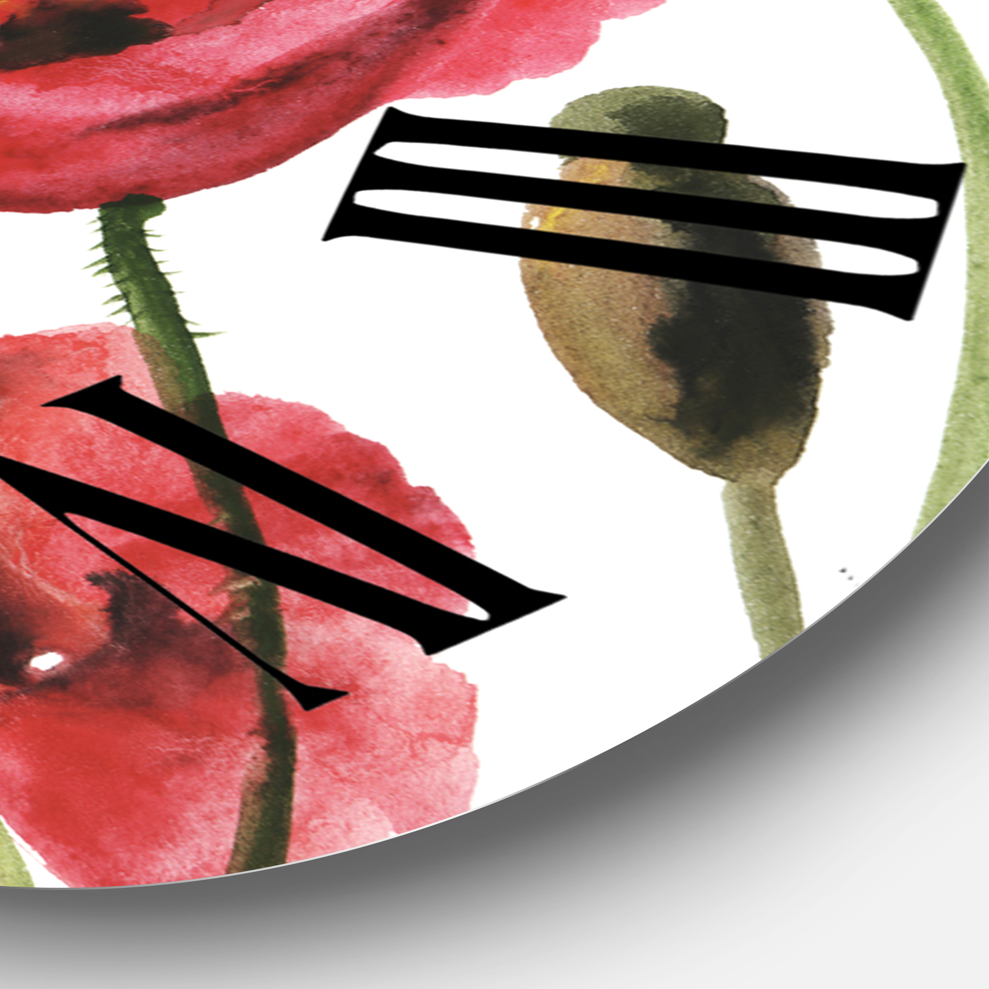Designart 1 in Quartz Traditional Wall Clock