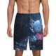 thumbnail image 1 of Balery Heart Axolotl Pantalones cortos de pijama de punto de algodón para hombre con cinturilla y bolsillos-X-Large, 1 of 6
